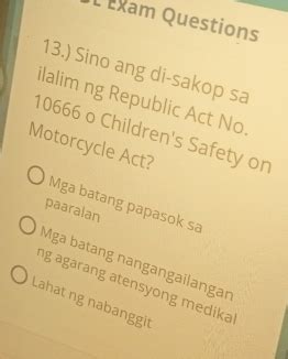 sino ang di sakop sa ilalim ng republic act 10666